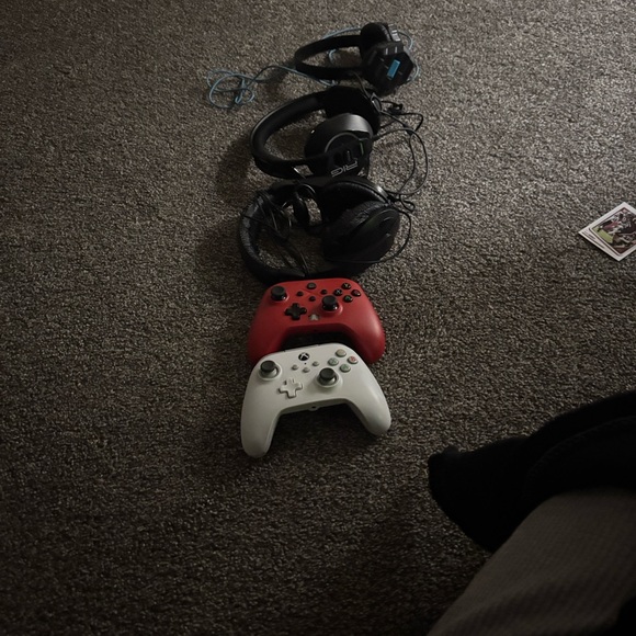 Red and White Wireless Gaming Controllers - Picture 1 of 1